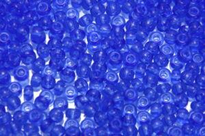 Transparent Light Capri Blue Preciosa 8/0 Seed Beads