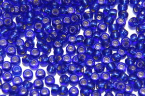 Silver Lined Royal Blue Preciosa 8/0 Seed Beads