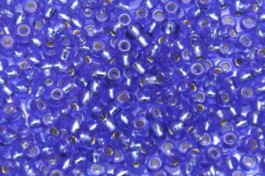 Silver Lined Blue Preciosa 8/0 Seed Beads