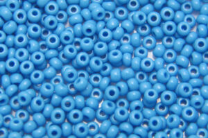 Opaque Powder Blue Preciosa 8/0 Seed Beads