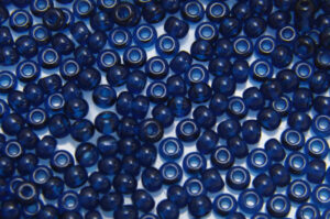 Transparent Azure Blue Preciosa 8/0 Seed Beads