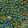 Metallic Iris Green Preciosa 8/0 Seed Beads