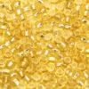 Silver Lined Gold Preciosa 8/0 Seed Beads