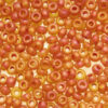 Frosted Amber Rainbow Preciosa 8/0 Seed Beads