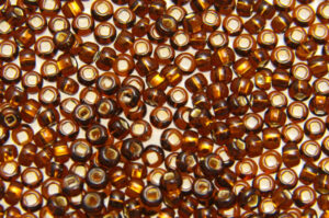 Silver Lined Coffee Preciosa 8/0 Seed Beads