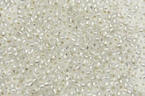 Silver Lined Clear Preciosa 8/0 Seed Beads