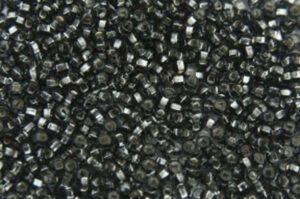 Silver Lined Black Preciosa 8/0 Seed Beads