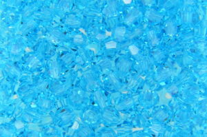 3mm Aqua Aurora Precision Bicones