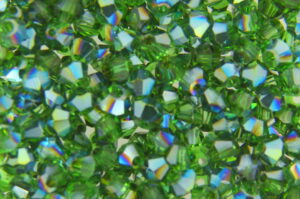 3mm Blue Forest AB Aurora Precision Bicones