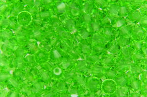 3mm Spring Green   Aurora Precision Bicones
