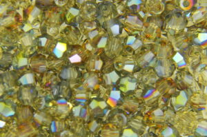 3mm Aqua Lustre Ivy Green Aurora Precision Bicones