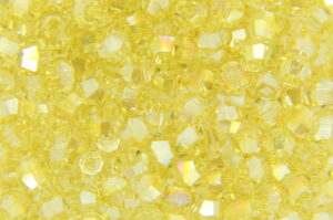 3mm Lemongrass AB Aurora Precision Bicones