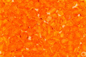 3mm Tangerine Aurora Precision Bicones