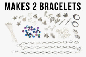 Mermaid Crystal Charm Bracelet Kit - MAKES 2