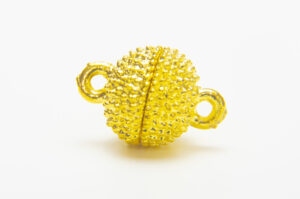 10mm Gold Magnetic Marcasite Ball Clasp