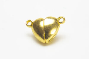 16x12mm Gold Magnetic Heart Clasp