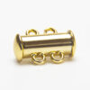 11x16mm Gold Magnetic 2 Strand Barrel Clasp