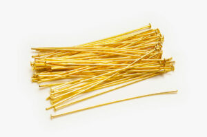 0.8x45mm Gold Headpins