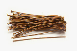 0.8x50mm Copper Headpins