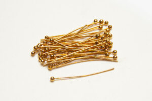 0.6x30mm Rose Gold Ball Headpins