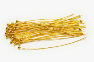0.5x50mm Gold Ball Headpins