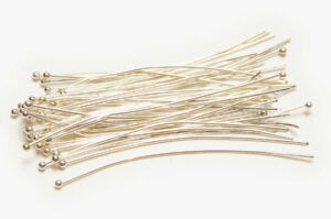 0.5x50mm Bright Silver Ball Headpins