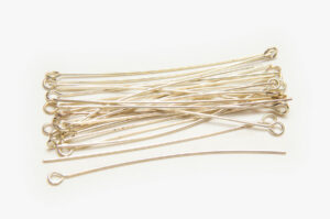 0.6x50mm Bright Silver Eye Headpins