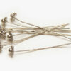 0.8x60mm Silver Large Flower Headpins