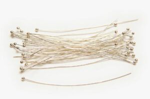 0.5x60mm Bright Silver Ball Headpins