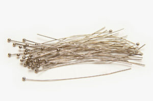 0.5x60mm Silver Ball Headpins