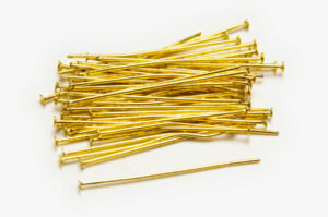0.8x36mm Gold Headpins
