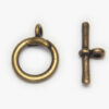 18x13mm Antiqued Gold Toggle Clasps
