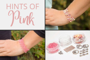 Hints of Pink Magnolia Bracelet Kit - Makes 3