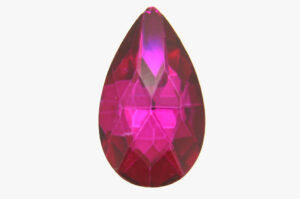 23mm Deep Magenta Aurora Teardrop Crystal Rivoli