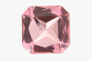 23mm Rose Pink Aurora Imperial Square Crystal Rivoli