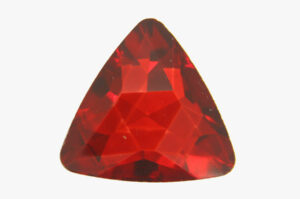23mm Ruby Red Aurora Triangle Crystal Rivoli