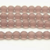 8mm Mauve Demi Opaque Fire Polished Czech Glass