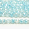 8mm Sky Blue Crystal Hurricane Fire Polished Czech Glass