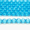 8mm Azure Blue Transparent Crystal Fire Polished Czech Glass