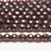 8mm Deep Mulberry Red Crystal Lustre Fire Polished Czech Glass