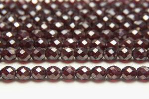8mm Deep Mulberry Red Crystal Lustre Fire Polished Czech Glass