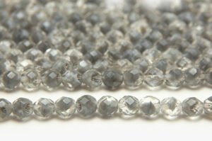 8mm Storm Grey Crystal Hurricane Fire Polished Czech Glass