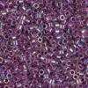 Lined Magenta AB Delica Beads