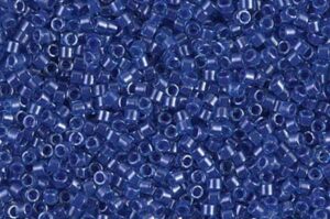Lined Aqua Sapphire Delica Beads