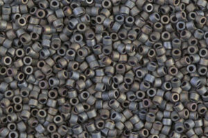Metallic Silver Grey Matted Delica Beads