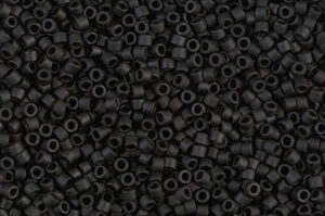 Black Matted Delica Beads