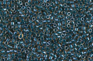 Sparkling Blue Lined Topaz Delica Beads