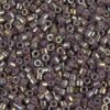 Metallic Dusty Mauve Gold Iris Delica Beads