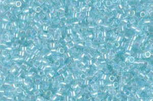 Pearl Lined Glacier Blue AB Delica Beads