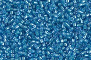 Mint Pearl Lined Azure Delica Beads